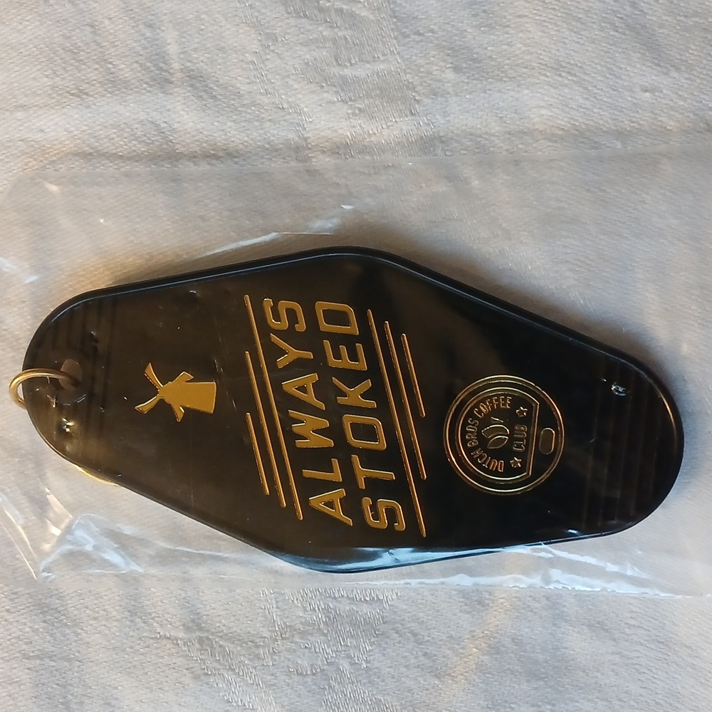 Dutch Bros Always Stoked Keychain